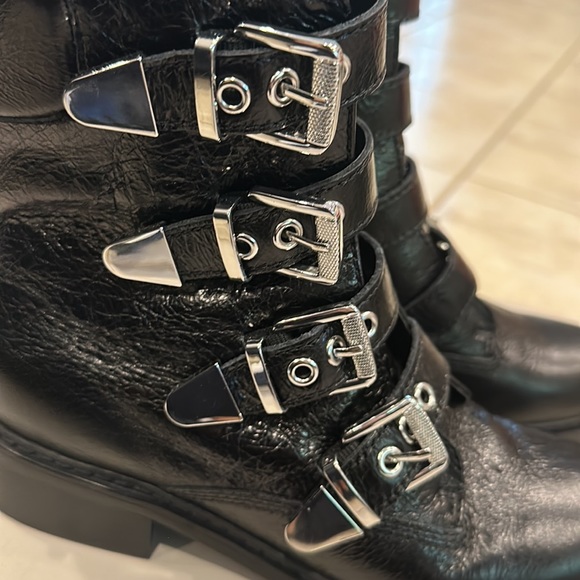 Marc fisher diante black multi leather boots 7 new with box - Picture 2 of 8